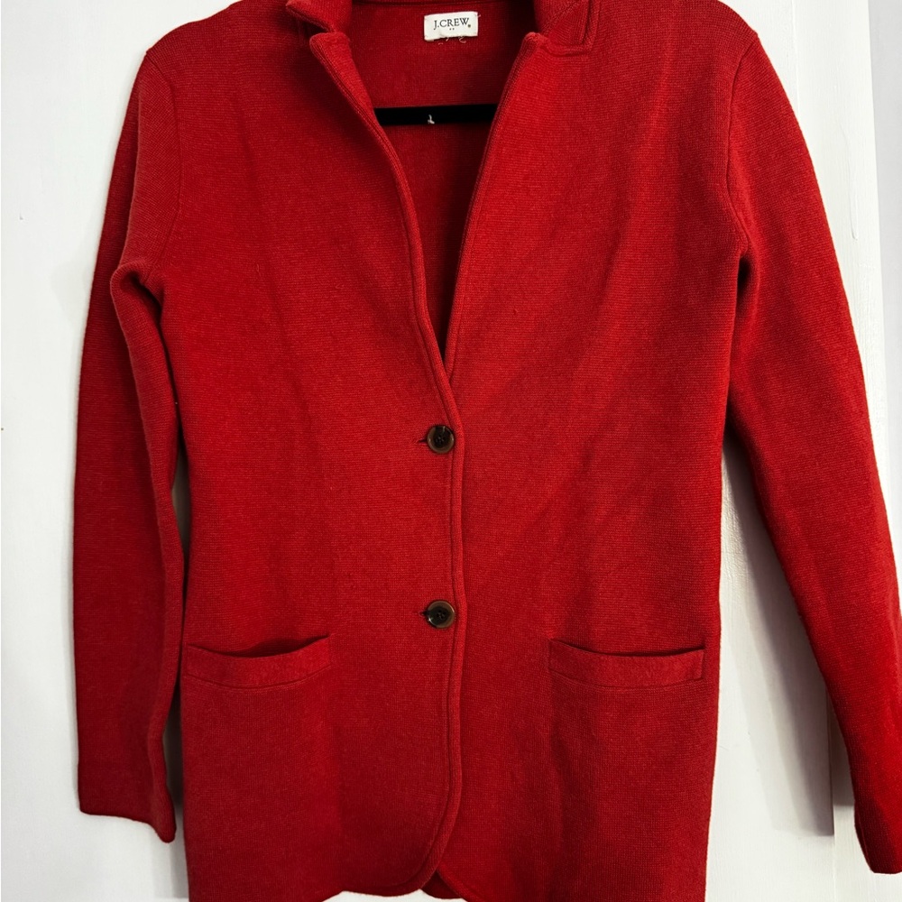 J. Crew Red Blazer